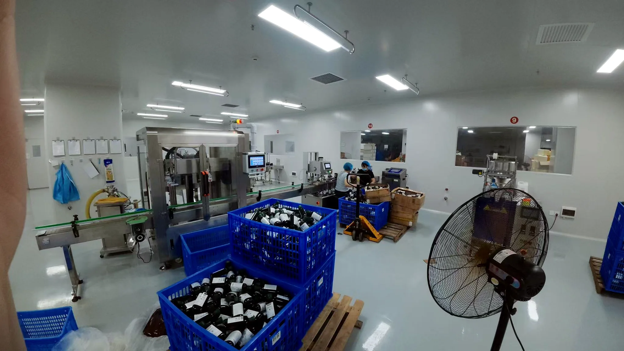 Filling and inspection line